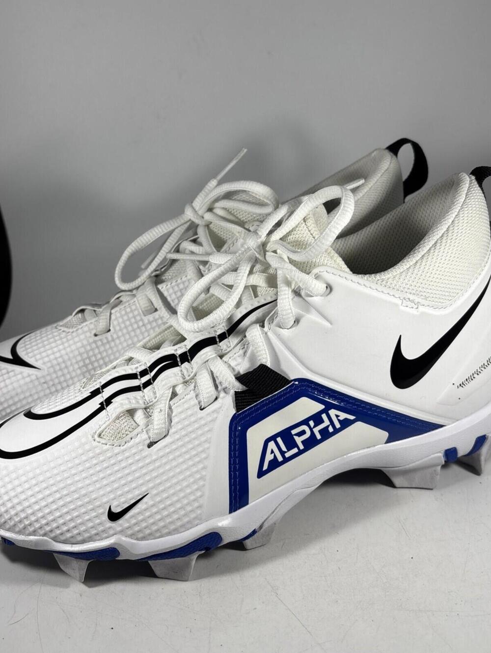 Size 7.5 - Nike Alpha Menace 3 Shark White Game Royal 2021